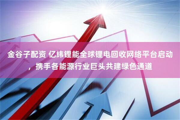 金谷子配资 亿纬锂能全球锂电回收网络平台启动，携手各能源行业巨头共建绿色通道
